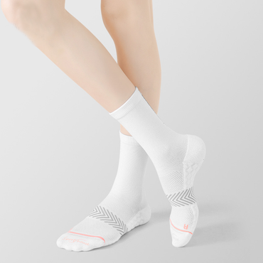 Mid-Calf Reflective Running Socks - Towel-Bottom