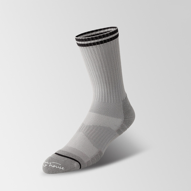 Men’s Mid-Crew Trendy Socks - Pure Color Everyday Fit