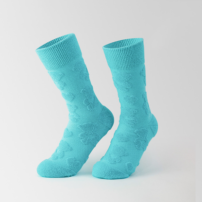 Mid-Calf Bear Terry Socks - Towel-Bottom Casual