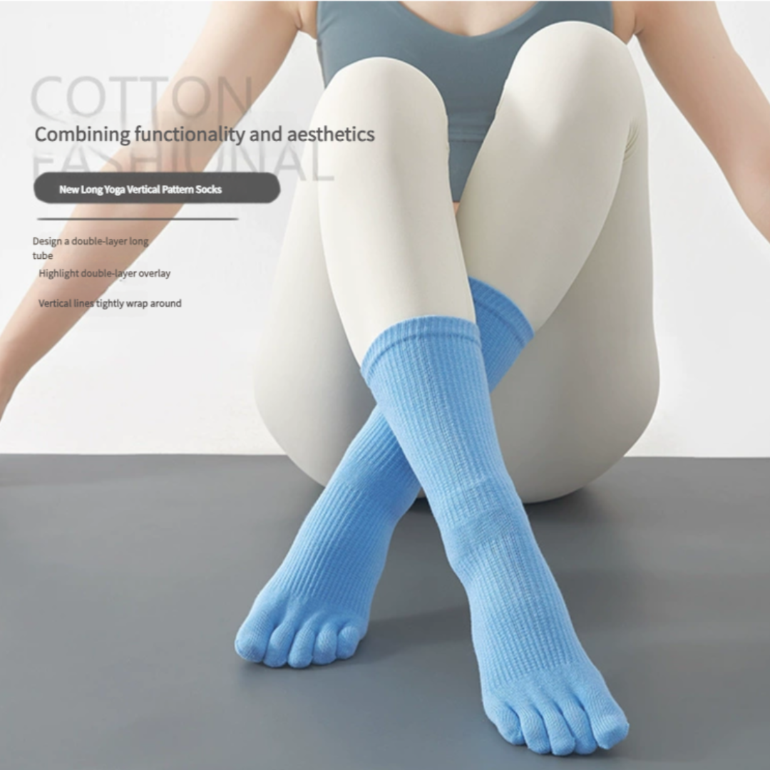 Yoga pressure medium tube five-finger socks-Zensoul Socks