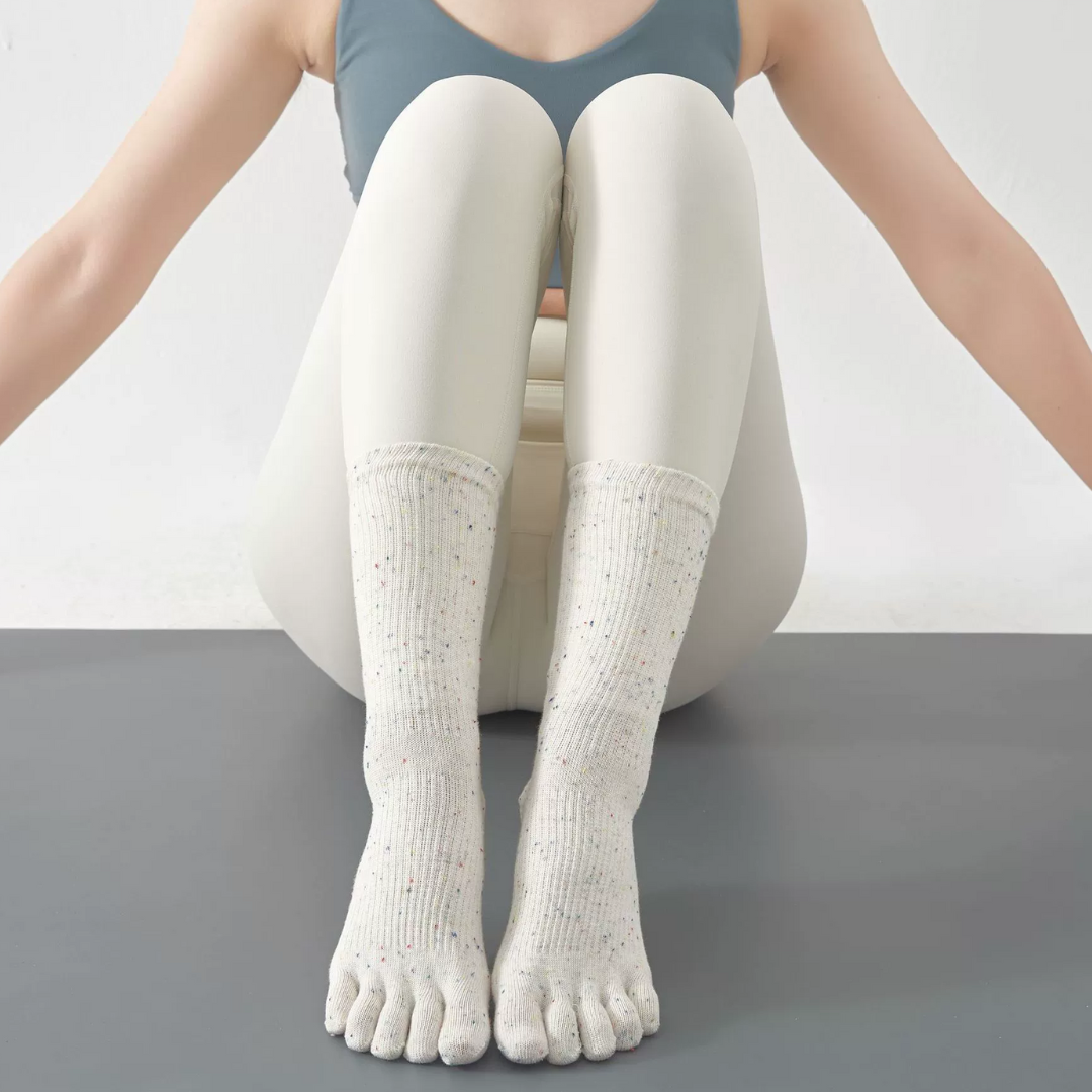 Yoga pressure medium tube five-finger socks-Zensoul Socks