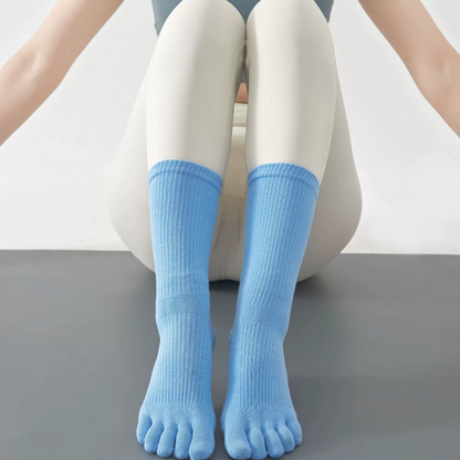 Yoga pressure medium tube five-finger socks-Zensoul Socks