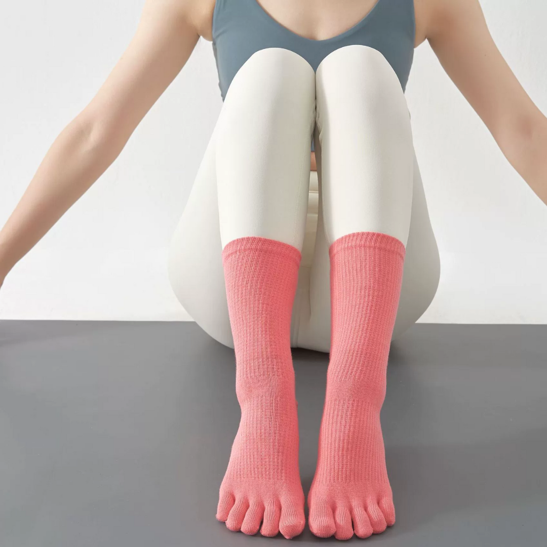 Yoga pressure medium tube five-finger socks-Zensoul Socks