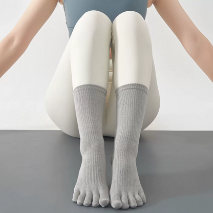 Yoga pressure medium tube five-finger socks-Zensoul Socks